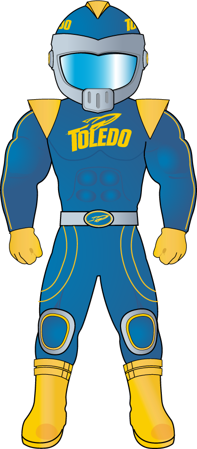 Toledo Rockets 2009-2015 Mascot Logo iron on transfers for clothing